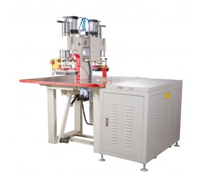 双头气动高周波机压羽绒标